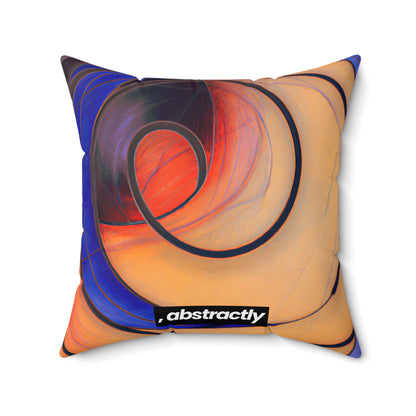 Marilyn Schwartz - Air Resistance Force, Abstractly - Faux Suede Throw Pillow