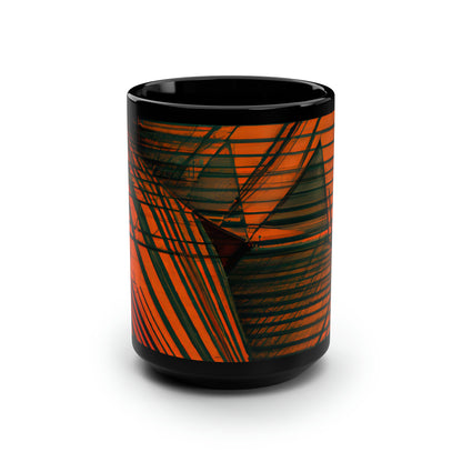 Ariel Webber - Weak Force, Abstractly - Black Ceramic Mug 15oz