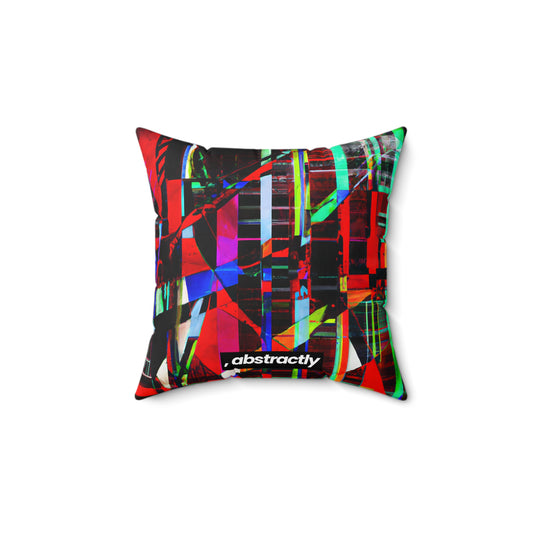 Rebecca Swanson - Applied Force, Abstractly - Faux Suede Throw Pillow