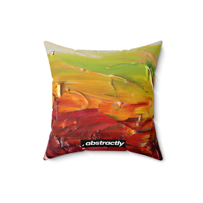 Quantum Crystalinium - Manganese, Abstractly - Faux Suede Throw Pillow