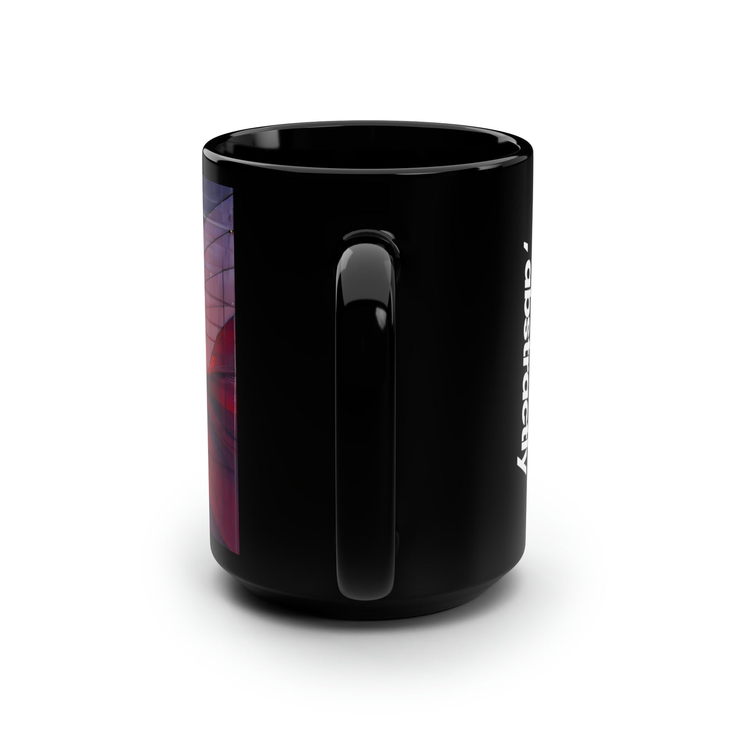 Margaret Haysley - Magnetic Force, Abstractly - Black Ceramic Mug 15oz