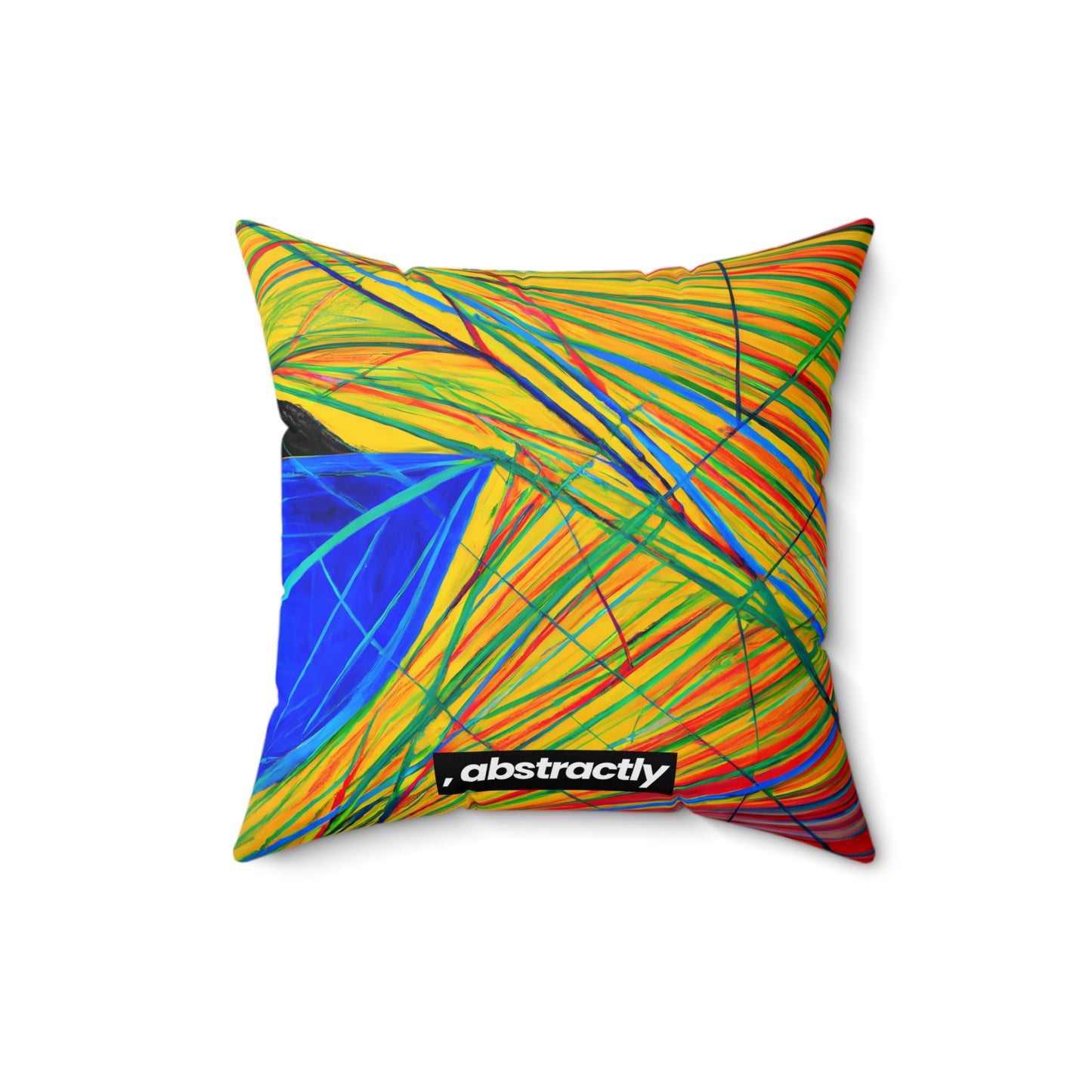 Gerald Michelson - Electric Force, Abstractly - Faux Suede Throw Pillow