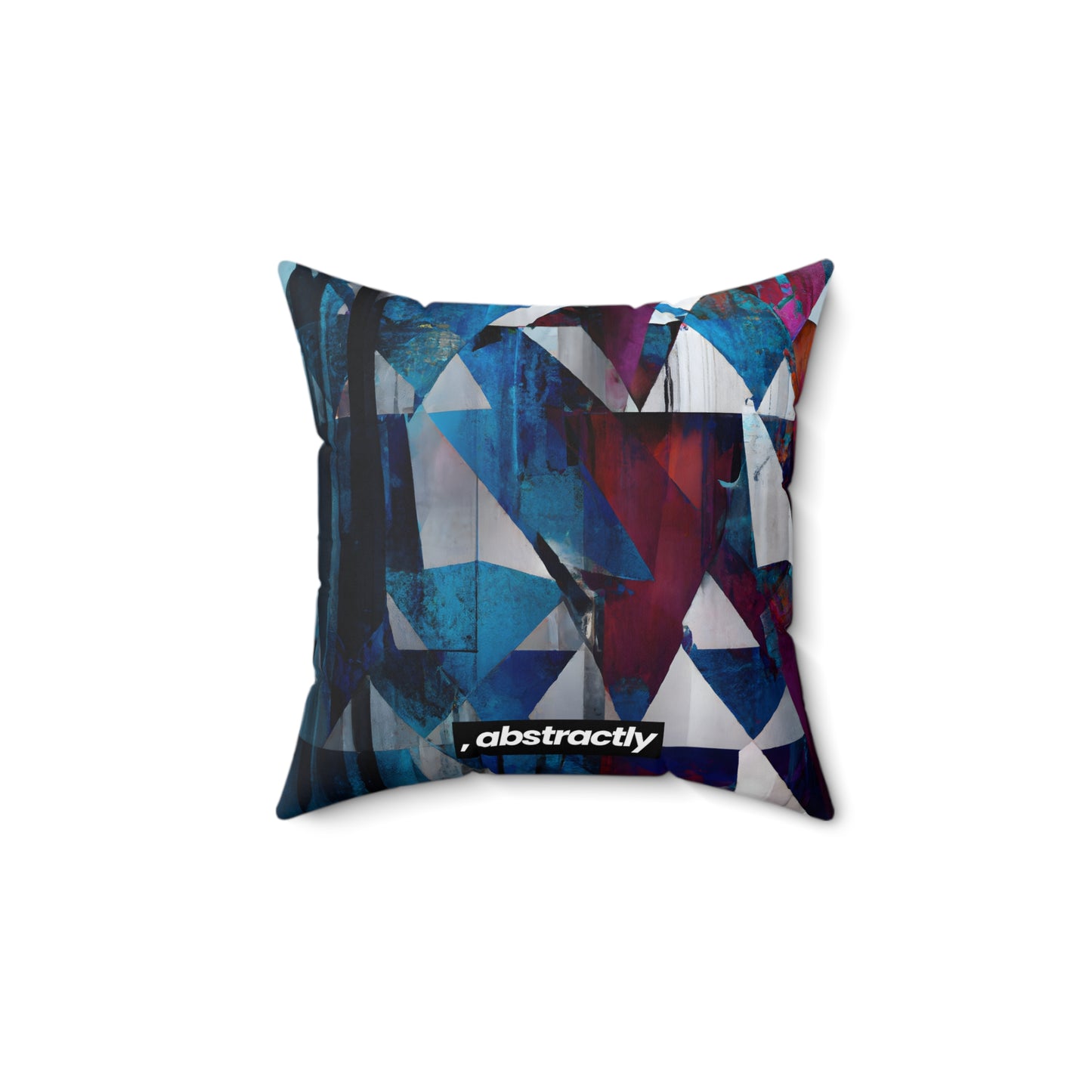 Mila Forsythe - Friction Force, Abstractly - Faux Suede Throw Pillow