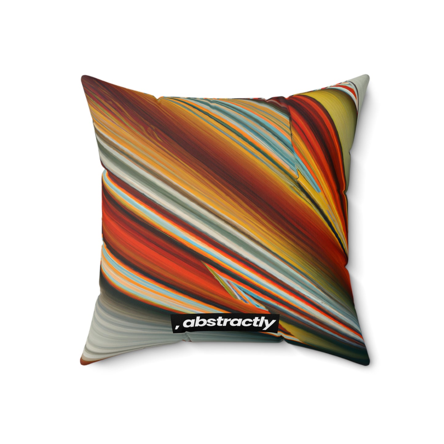 Melvin Strickland - Friction Force, Abstractly - Faux Suede Throw Pillow