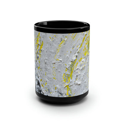 Stellar Sulfide Nitrate - Carbon, Abstractly - Black Ceramic Mug 15oz