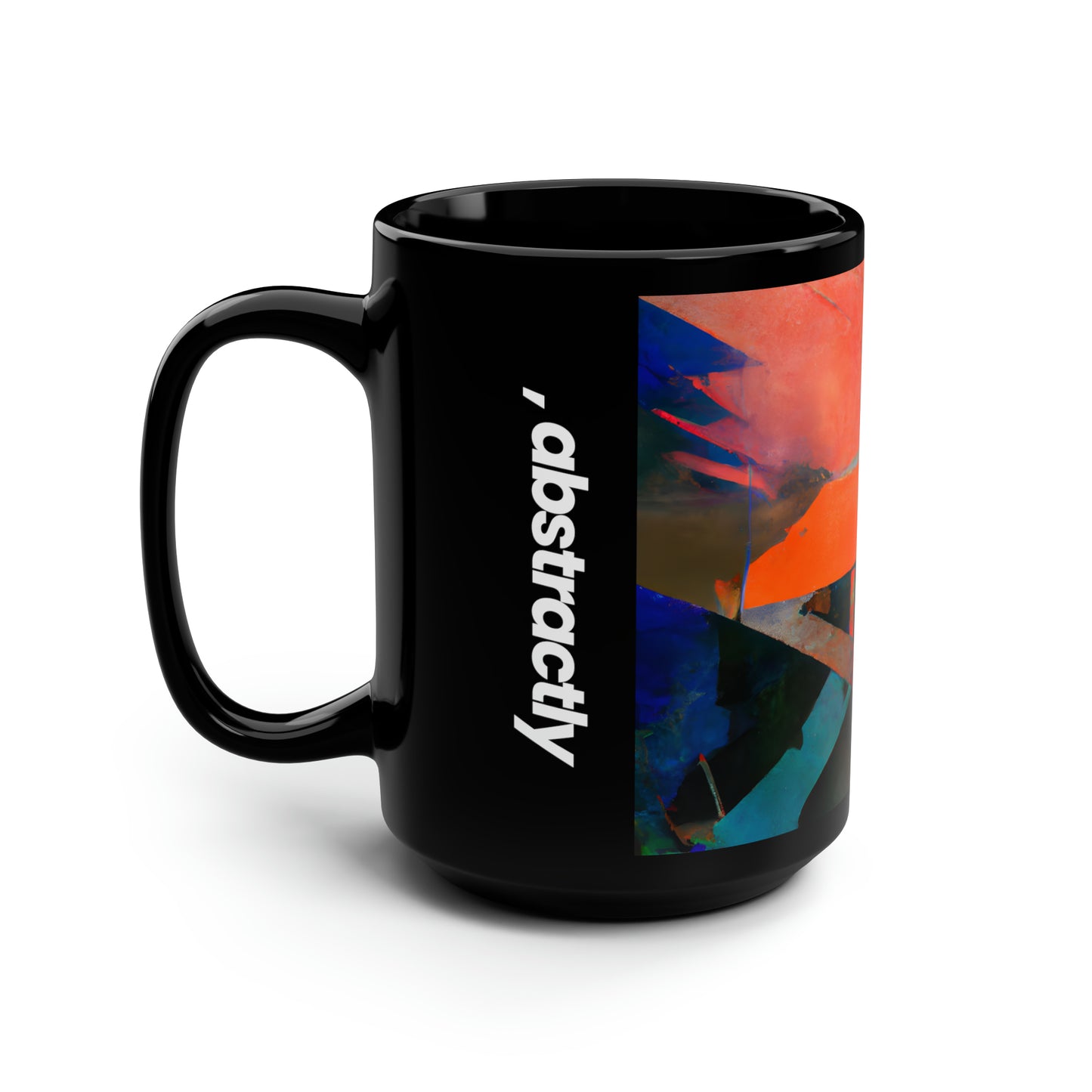 Ariana Sanders - Tension Force, Abstractly - Black Ceramic Mug 15oz