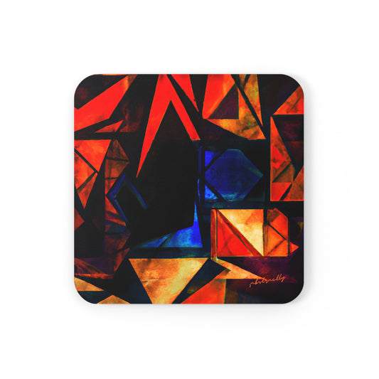 Loren Morgan - Normal Force, Abstractly - Corkwood Coaster Set of 4