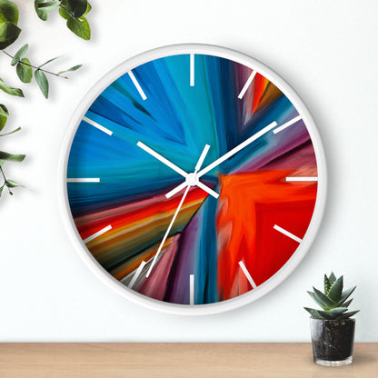 Barbara Fitzpatrick - Magnetic Force, Abstractly - Wall Clock