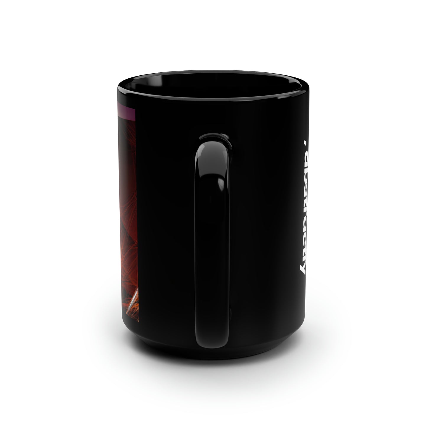 Leonard Frohman - Strong Force, Abstractly - Black Ceramic Mug 15oz