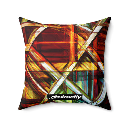 Aurelia Reynolds - Applied Force, Abstractly - Faux Suede Throw Pillow