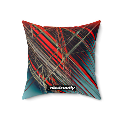 Vivian Bernstein - Air Resistance Force, Abstractly - Faux Suede Throw Pillow