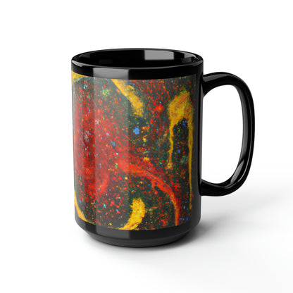 Aeronite Alloy - Chemistry, Abstractly - Black Ceramic Mug 15oz