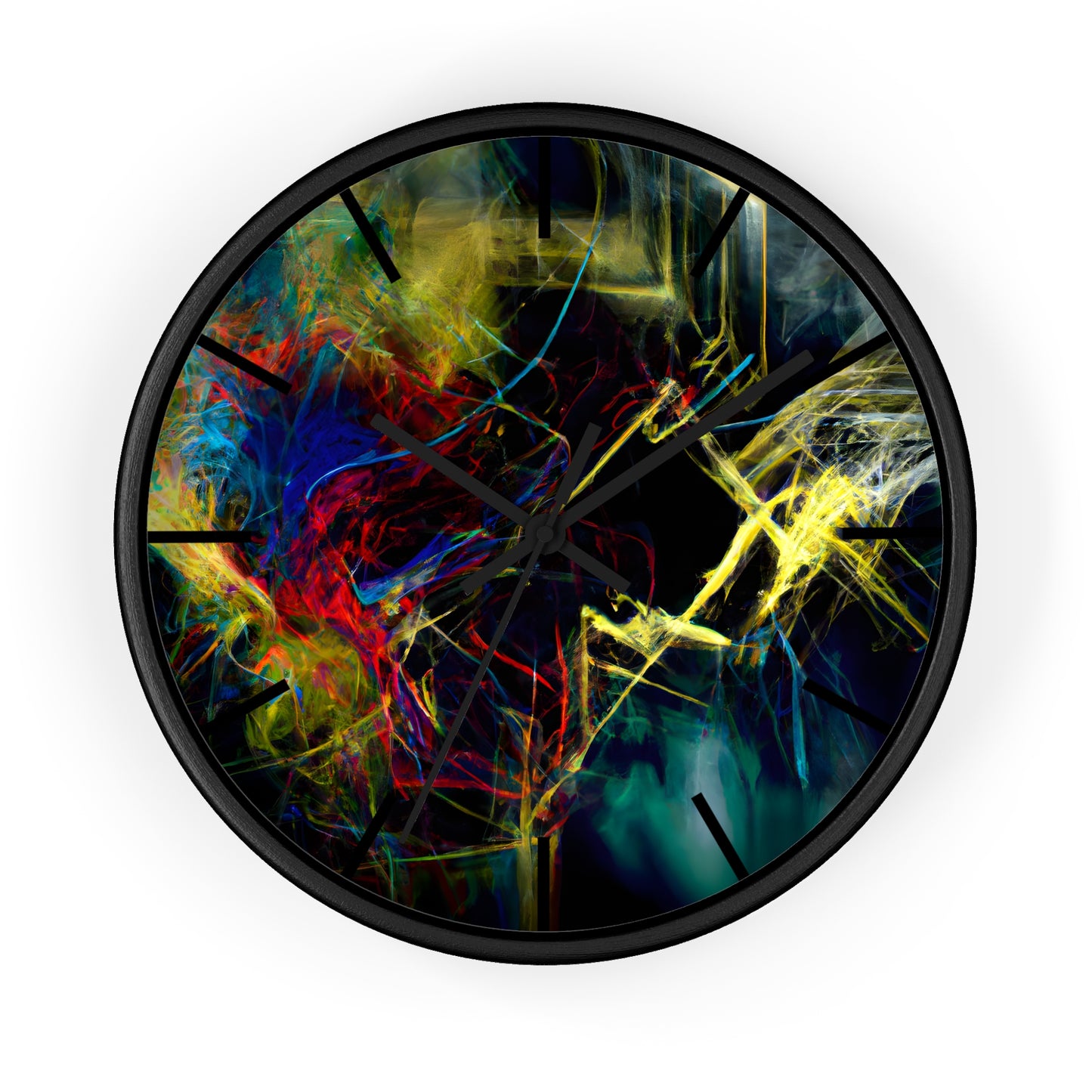 Connie Valdez - Electric Force, Abstractly - Wall Clock