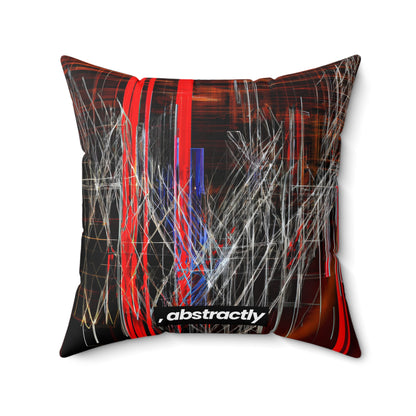 Walter Kleinberg - Strong Force, Abstractly - Faux Suede Throw Pillow