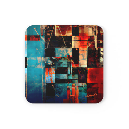 Harvey Sterling - Weak Force, Abstractly - Corkwood Coaster Set of 4