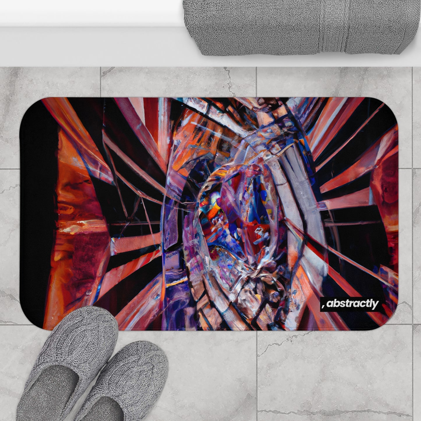 Belinda Hayes - Electromagnetic Force, Abstractly - Bath Mat