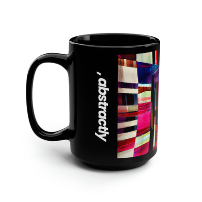 Herbert Steinberg - Air Resistance Force, Abstractly  - Black Ceramic Mug 15oz