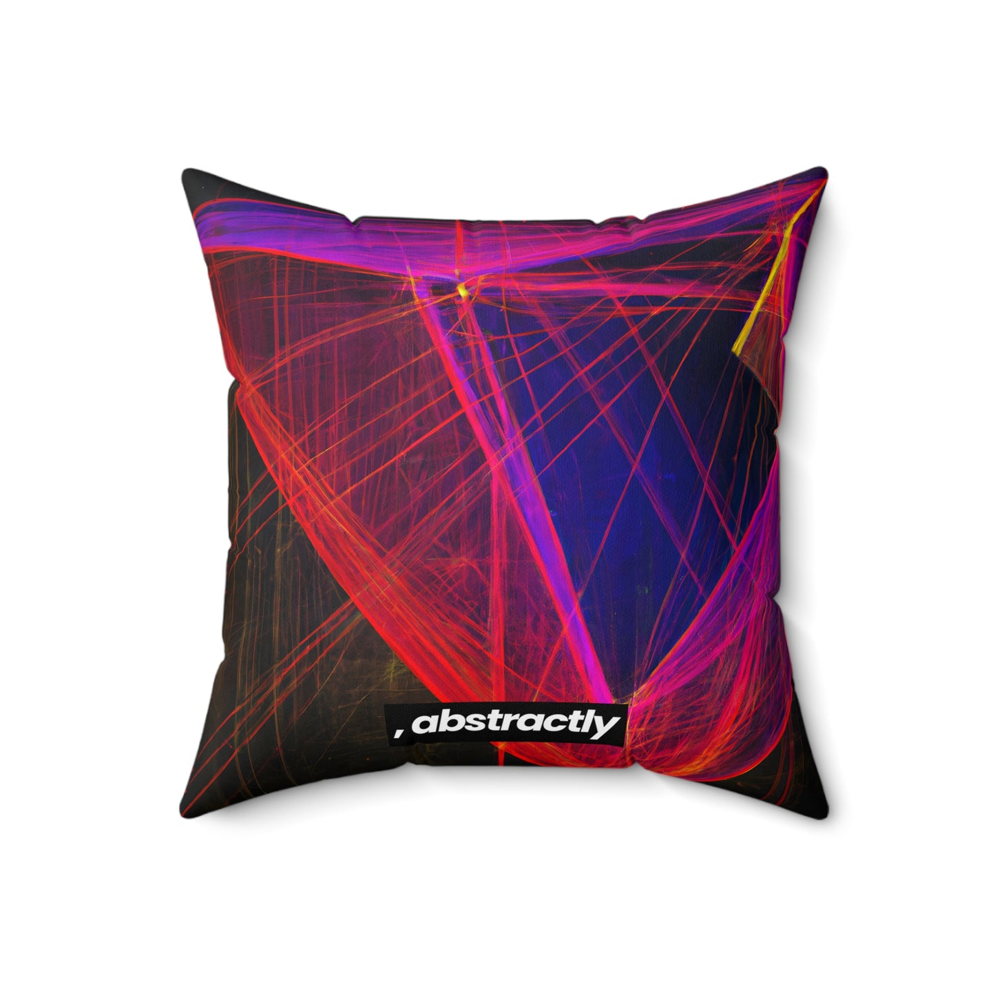 Lena Richmond - Magnetic Force, Abstractly - Faux Suede Throw Pillow