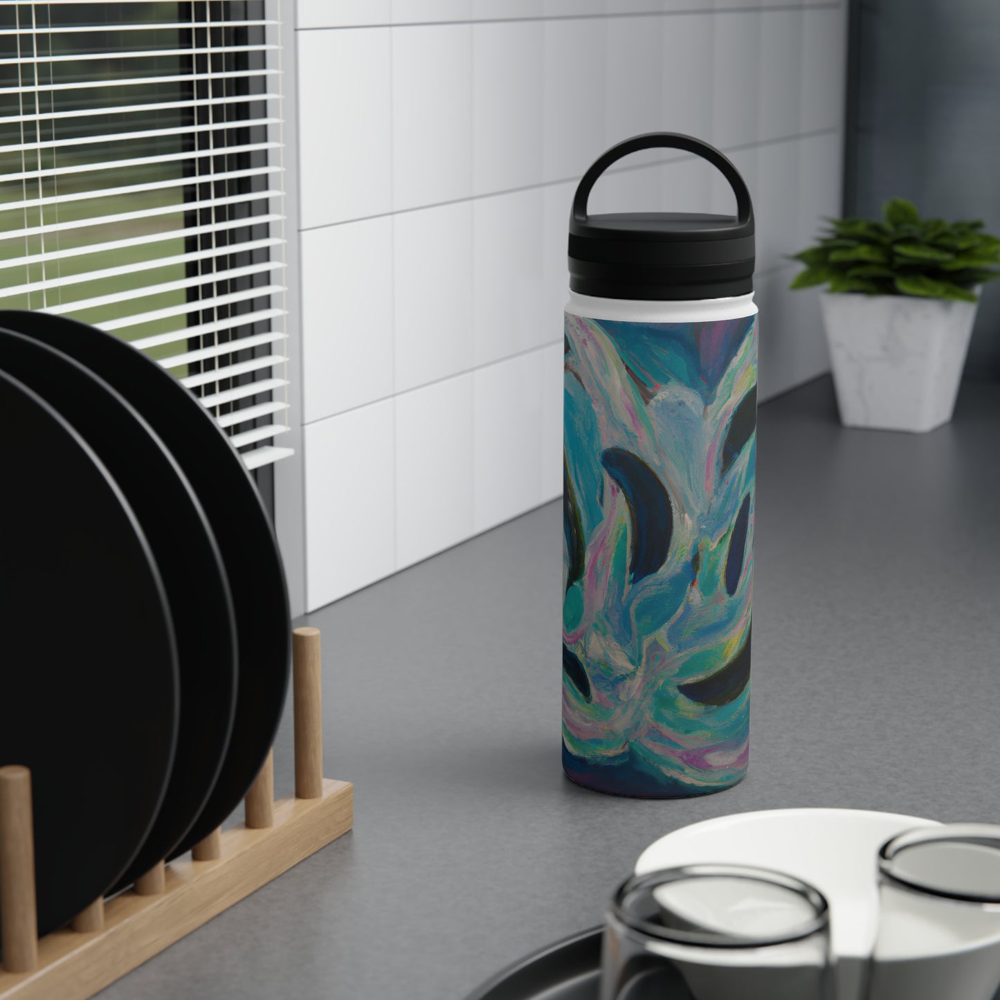 Astro Hydrogenite - Chemistry, Abstractly - Stainless Steel Water Bottle