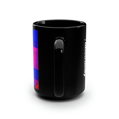 Arthur Blackwood - Normal Force, Abstractly - Black Ceramic Mug 15oz