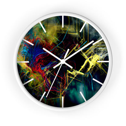 Connie Valdez - Electric Force, Abstractly - Wall Clock