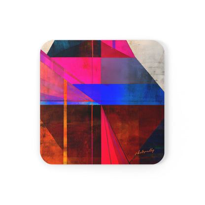 Marion Friesner - Strong Force, Abstractly - Corkwood Coaster Set of 4