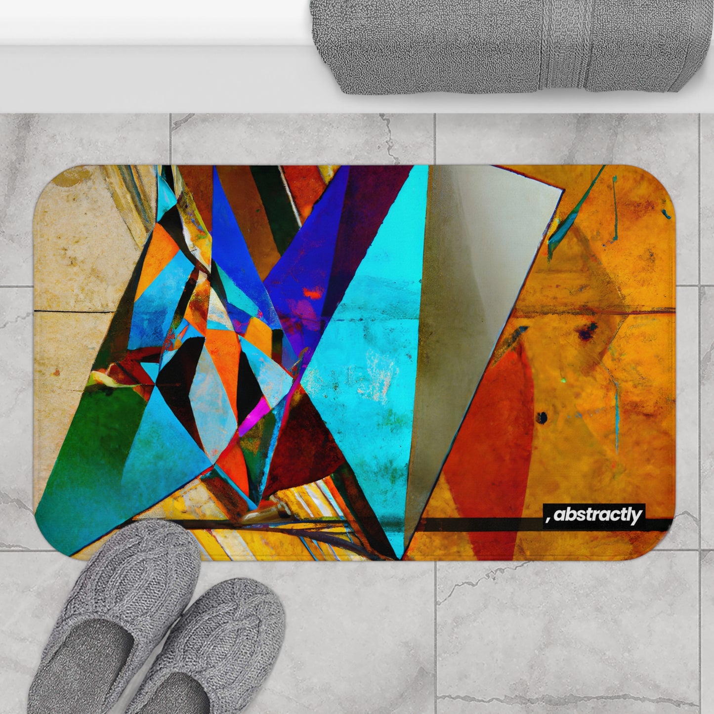 Irene Karlson - Strong Force, Abstractly - Bath Mat