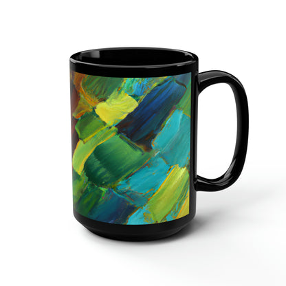 Zephyr Helium Hydride - Boron, Abstractly - Black Ceramic Mug 15oz