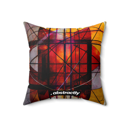 Valeria Delgado - Strong Force, Abstractly - Faux Suede Throw Pillow