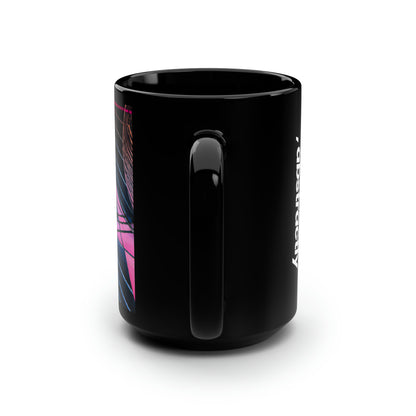 Astrid Nielsen - Strong Force, Abstractly - Black Ceramic Mug 15oz