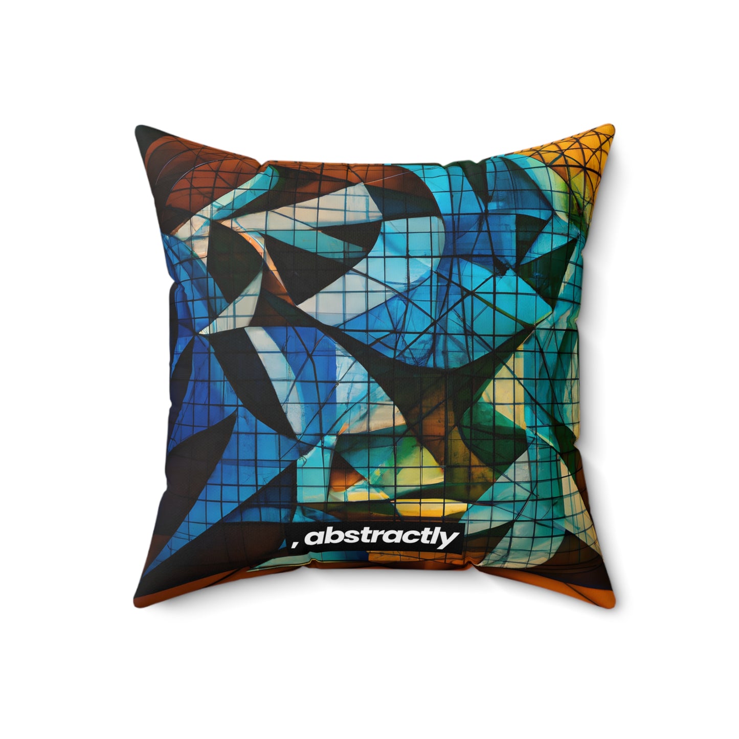 Janet Riggs - Applied Force, Abstractly - Faux Suede Throw Pillow