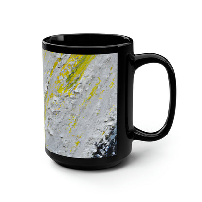 Stellar Sulfide Nitrate - Carbon, Abstractly - Black Ceramic Mug 15oz