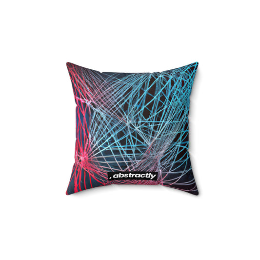 Erica Humphries - Air Resistance Force, Abstractly - Faux Suede Throw Pillow