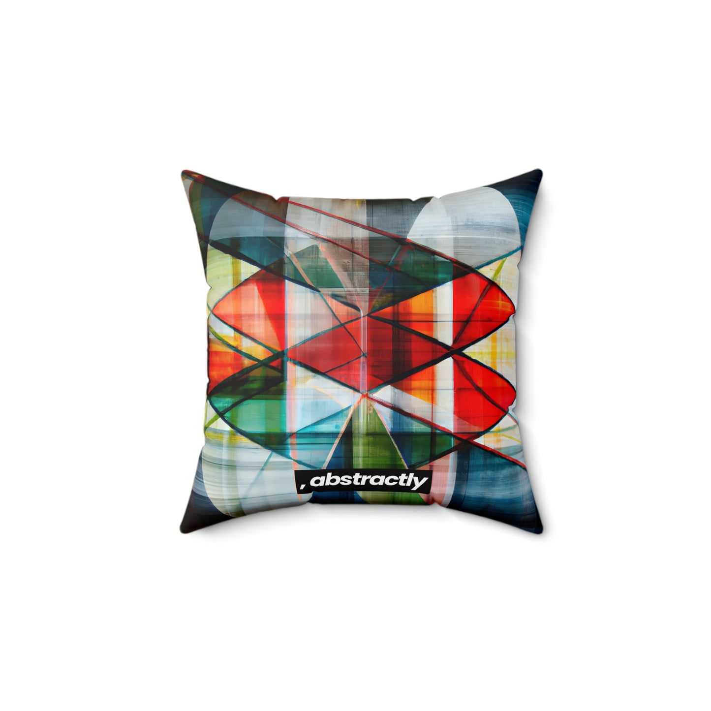 Lillian Czerny - Friction Force, Abstractly - Faux Suede Throw Pillow