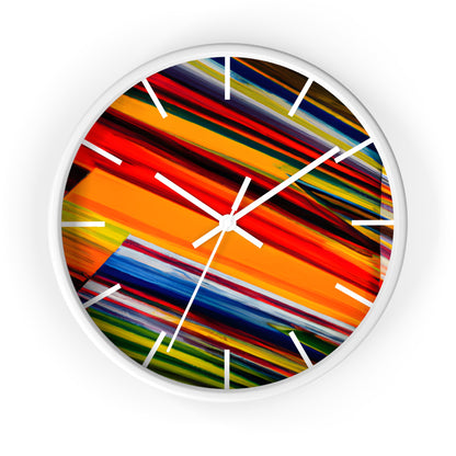 Carol Harwood - Friction Force, Abstractly - Wall Clock