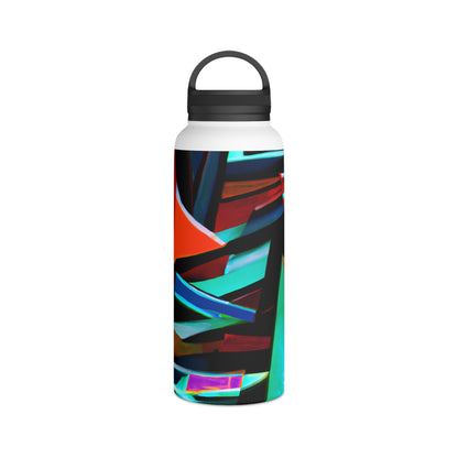 Betty Hawking - Friction Force, Abstractly - Stainless Steel Water Bottle