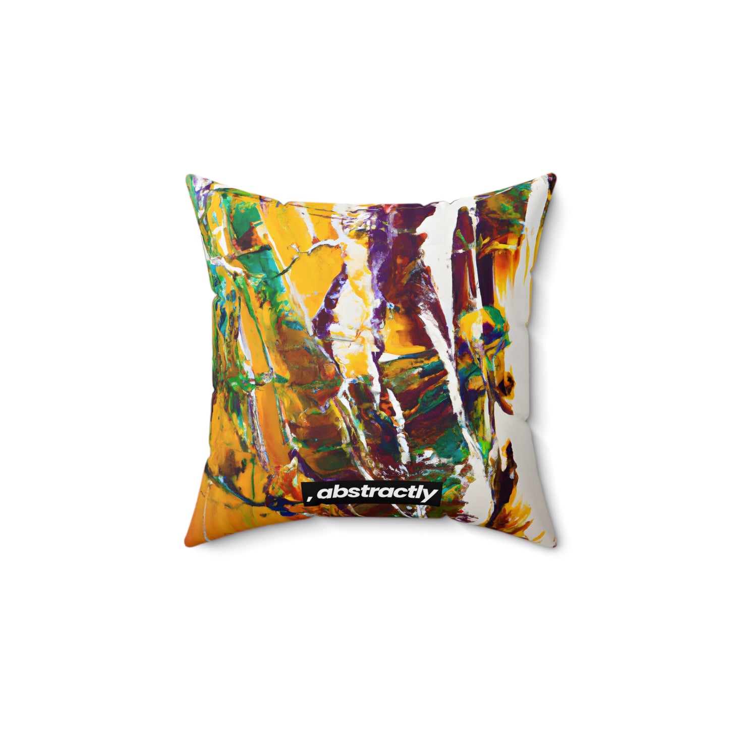 Starlight Fusionium - Calcium, Abstractly - Faux Suede Throw Pillow