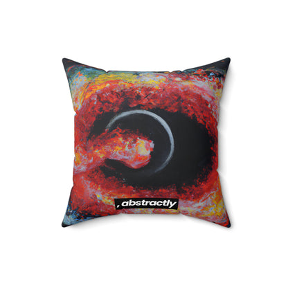 Oblivion Hexatrite - Chemistry, Abstractly - Faux Suede Throw Pillow