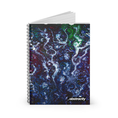 Violet Emission Oxide - Chemistry, Abstractly - Spiral Notebook