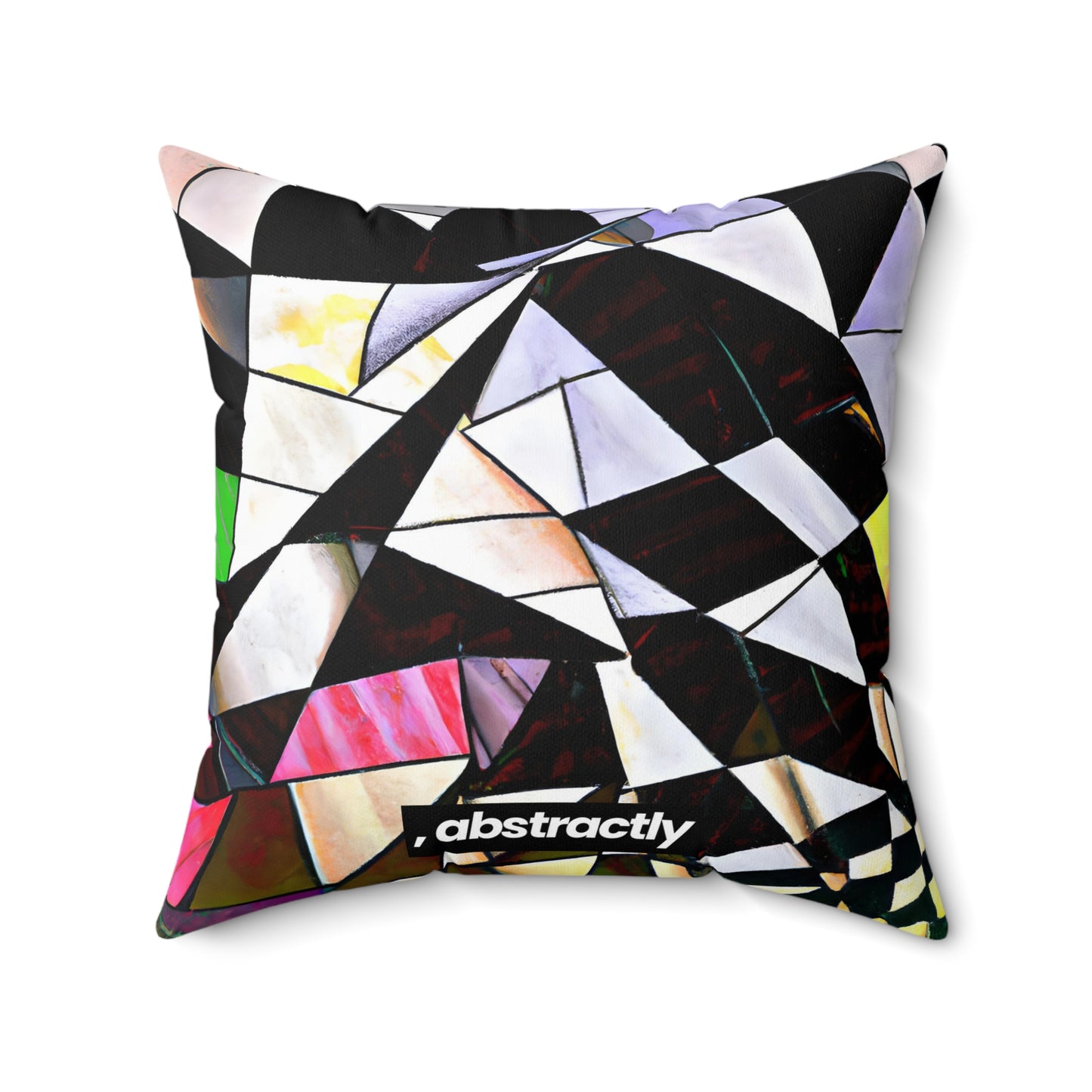 Emmett Baines - Tension Force, Abstractly - Faux Suede Throw Pillow