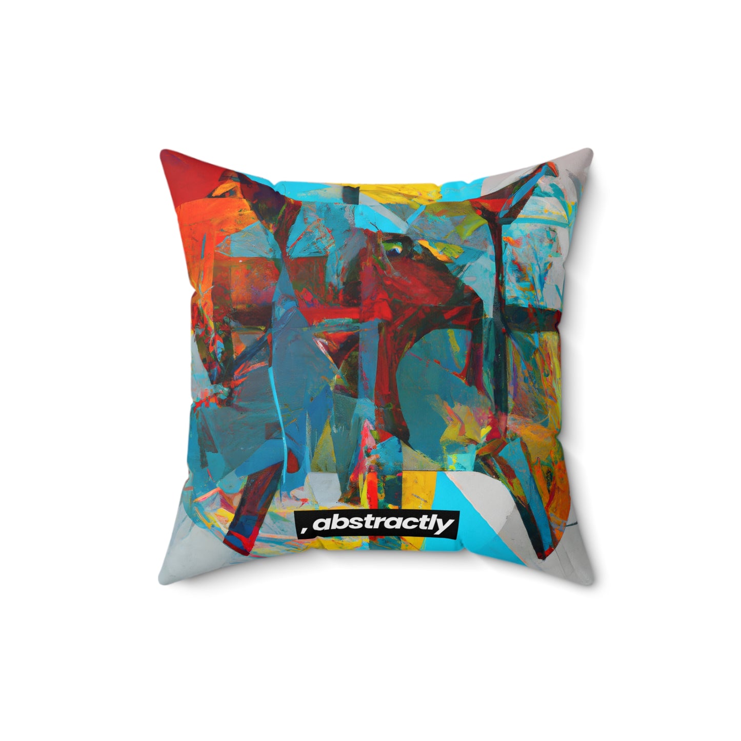 Roy Rosenberg - Strong Force, Abstractly - Faux Suede Throw Pillow