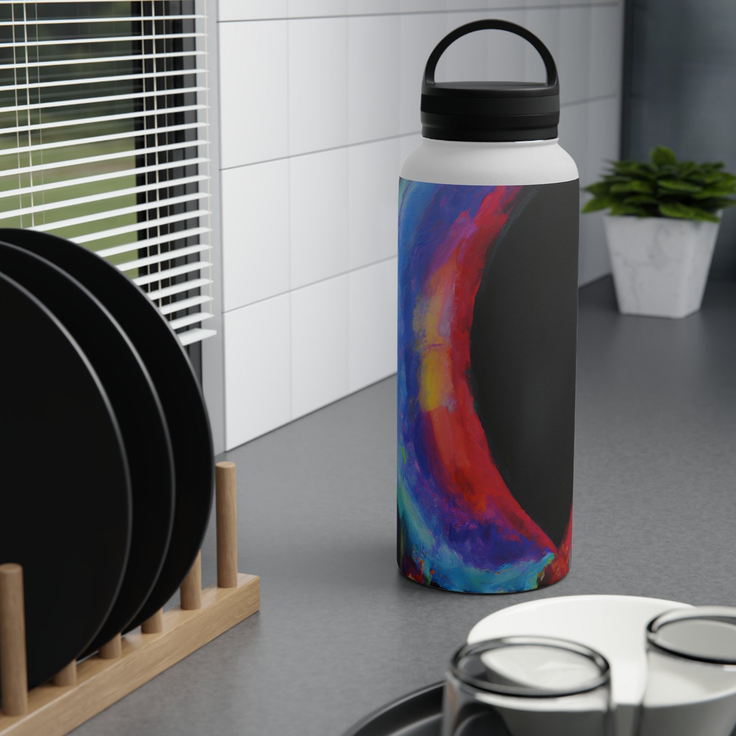 Luminoxydium Crystal - Chemistry, Abstractly - Stainless Steel Water Bottle