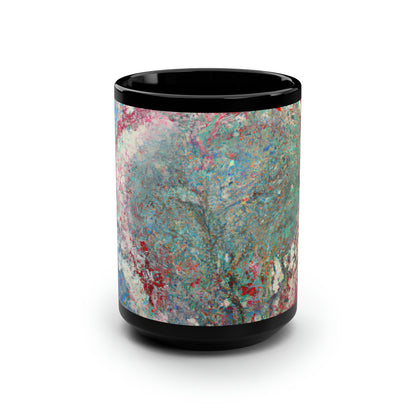 Vanadium Synthetite - Chemistry, Abstractly - Black Ceramic Mug 15oz