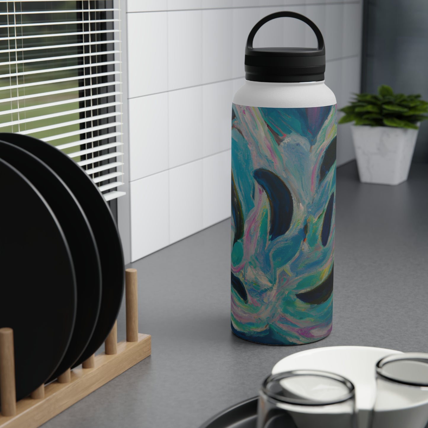 Astro Hydrogenite - Chemistry, Abstractly - Stainless Steel Water Bottle