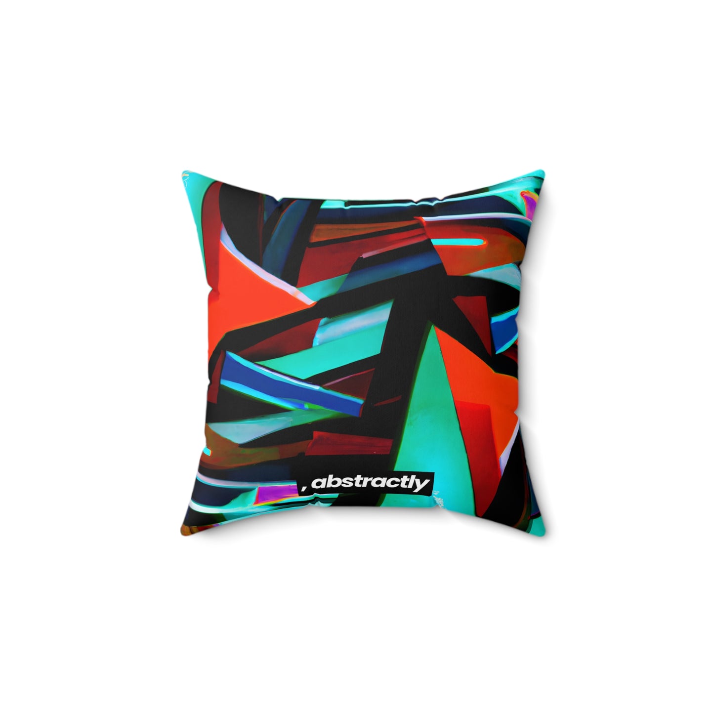 Betty Hawking - Friction Force, Abstractly - Faux Suede Throw Pillow