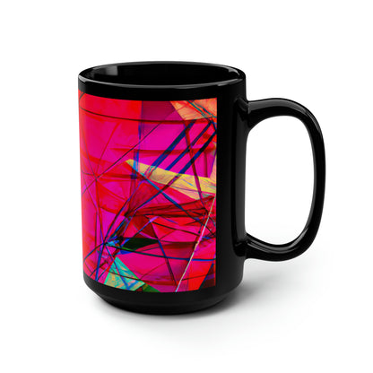 Esther Lombardi - Normal Force, Abstractly - Black Ceramic Mug 15oz