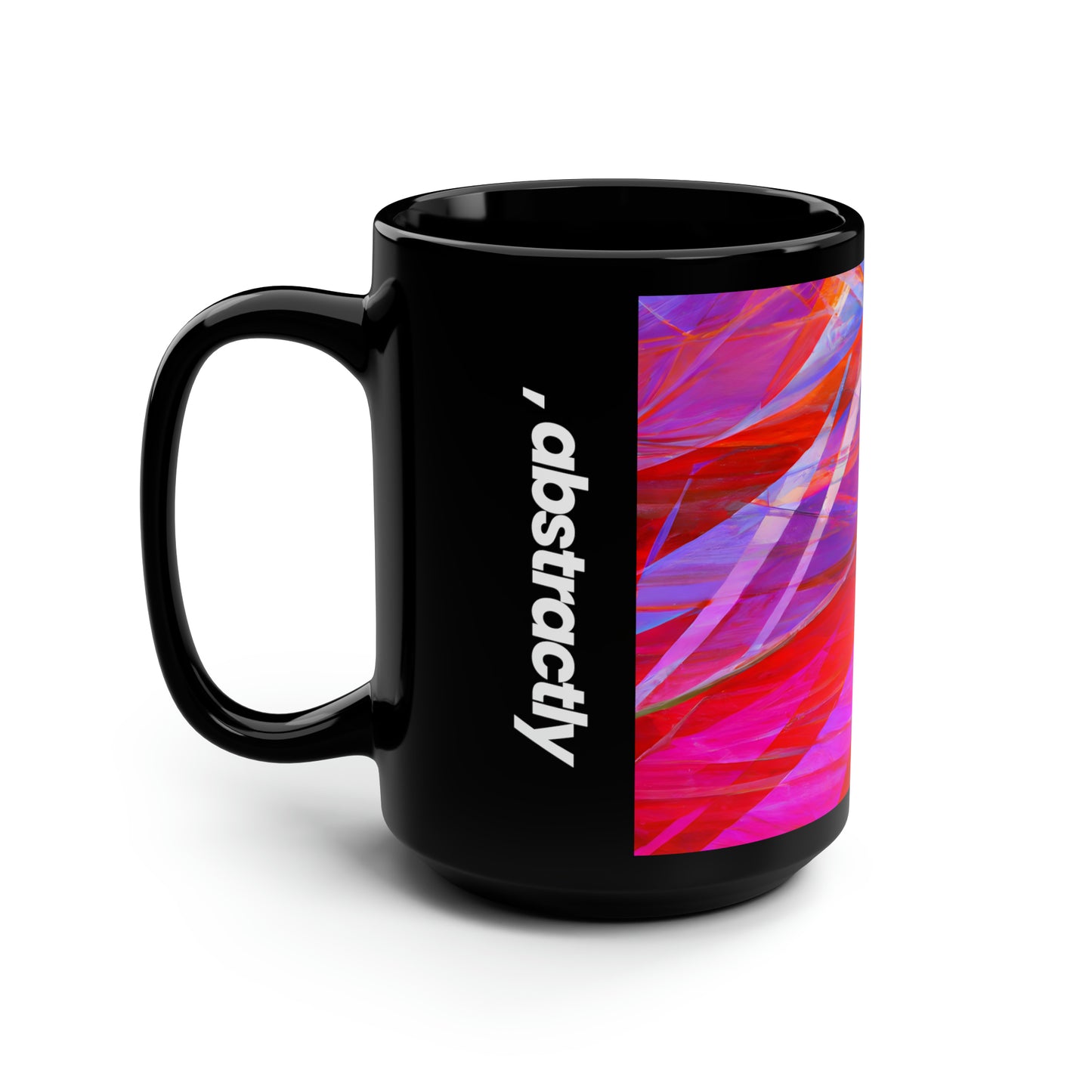 Isabel Kowalski - Air Resistance Force, Abstractly - Black Ceramic Mug 15oz