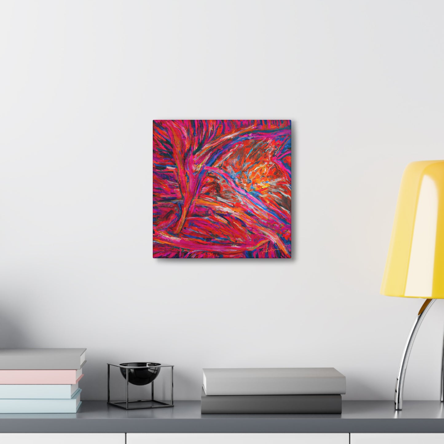 Solarian Crystal Prism - Neon, Abstractly - Canvas