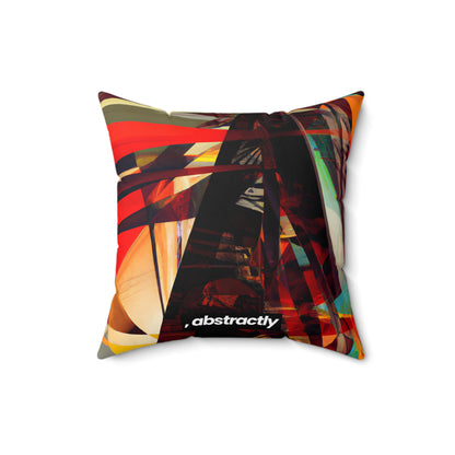 Miles Jefferson - Electromagnetic Force, Abstractly - Faux Suede Throw Pillow