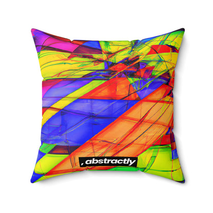 Valerie Higgs - Electric Force, Abstractly - Faux Suede Throw Pillow